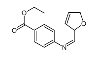 Ethyl 4-(((2,5-dihydro-2-furanyl)methylene)amino)benzoate结构式