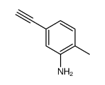 5-乙炔基-2-甲基苯胺结构式