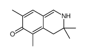 3,3,5,7-tetramethyl-2,4-dihydroisoquinolin-6-one结构式