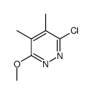 3-chloro-6-methoxy-4,5-dimethylpyridazine Structure