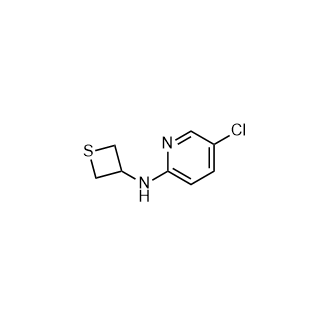 5-氯-N-(硫杂环丁烷-3-基)吡啶-2-胺结构式
