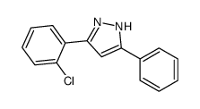 5-(2-chlorophenyl)-3-phenyl-1H-pyrazole结构式