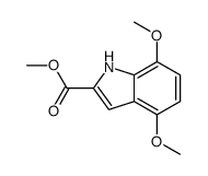 4,7-DIMETHOXY-1H-INDOLE-2-CARBOXYLIC ACID METHYL ESTER结构式