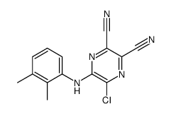 5-chloro-6-(2,3-dimethylanilino)pyrazine-2,3-dicarbonitrile结构式