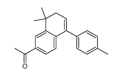 3,4-dihydro-1-(4-methylphenyl)-4,4-dimethyl-6-acetylnaphthalene结构式