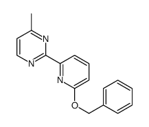 4-methyl-2-(6-phenylmethoxypyridin-2-yl)pyrimidine Structure