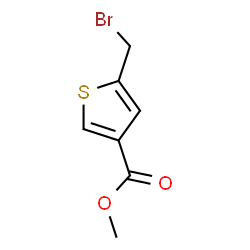 methyl 5-(bromomethyl)thiophene-3-carboxylate Structure