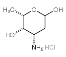 L-lyxo-Hexose,3-amino-2,3,6-trideoxy-, hydrochloride (8CI,9CI)结构式