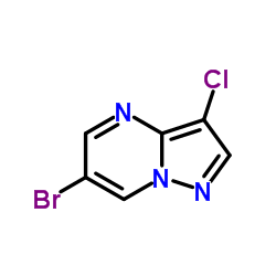 6-溴-3-氯吡唑并[1,5-a]嘧啶结构式