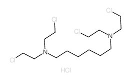 1,6-Hexanediamine,N1,N1,N6,N6-tetrakis(2-chloroethyl)-, hydrochloride (1:2)结构式