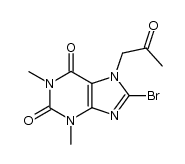 7-acetonyl-8-bromotheophylline结构式