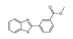 3-benzothiazol-2-yl-benzoic acid methyl ester Structure