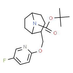 tert-butyl 2-{[(5-fluoropyridin-2-yl)oxy]methyl}-8-azabicyclo[3.2.1]octane-8-carboxylate Structure