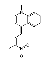 1-methyl-4-(3-nitropent-2-enylidene)quinoline Structure