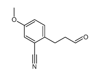 5-Methoxy-2-(3-oxopropyl)benzonitrile Structure