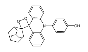 10-(4-hydroxyphenyl)dispiro[acridine-9(10H),3'-[1,2]dioxetane-4',2''-tricyclo[3.3.1.13,7]decane] Structure