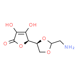 L-Ascorbic acid, 5,6-O-(2-aminoethylidene)- (9CI)结构式
