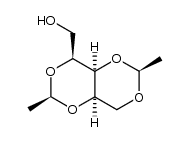 (1R,3S,5S,6R,8S)-3,8-dimethyl-2,4,7,9-tetraoxabicyclo[4.4.2]dec-5-ylmethanol结构式