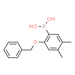 2-Benzyloxy-4,5-dimethylphenylboronic acid结构式