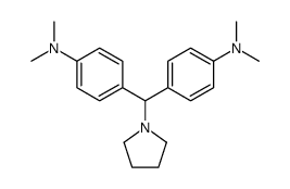 4-[[4-(dimethylamino)phenyl]-pyrrolidin-1-ylmethyl]-N,N-dimethylaniline结构式