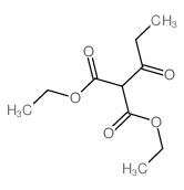 Propanedioic acid, (1-oxopropyl)-, diethyl ester (9CI) structure