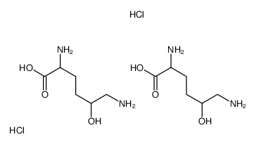2,6-diamino-5-hydroxyhexanoic acid,dihydrochloride结构式