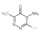4-氨基-3-疏基-6-甲基-4H-[1,2,4]噻嗪-5-酮结构式