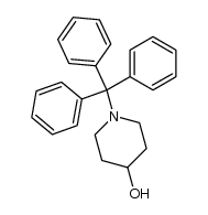 N-triphenylmethyl-4-hydroxypiperidine Structure