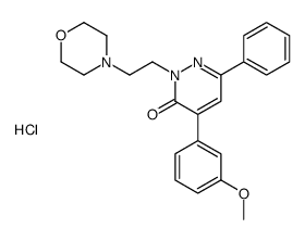 4-(3-methoxyphenyl)-2-(2-morpholin-4-ylethyl)-6-phenylpyridazin-3-one,hydrochloride Structure