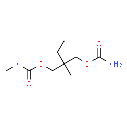 2-(Carbamoyloxymethyl)-2-methylbutyl=N-methylcarbamate结构式