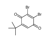 2,3-dibromo-5-tert-butylcyclohexa-2,5-diene-1,4-dione结构式
