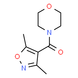 (3,5-DIMETHYL-4-ISOXAZOLYL)(MORPHOLINO)METHANONE Structure