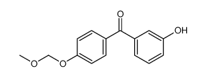 3-hydroxy-4'-(methoxymethoxy)benzophenone结构式