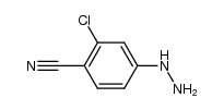 2-chloro-4-hydrazinylbenzonitrile structure
