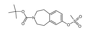 3-(tert-butoxycarbonyl)-7-methylsulfonyloxy-2,3,4,5-tetrahydro-1H-3-benzazepine Structure