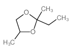 2-ethyl-2,4-dimethyl-1,3-dioxolane结构式