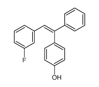 4-[(E)-2-(3-fluorophenyl)-1-phenylethenyl]phenol结构式