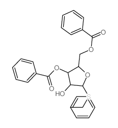 Arabinofuranoside,benzyl 1-thio-, 3,5-dibenzoate, a-D- (8CI)结构式