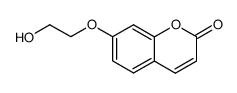 7-(2-hydroxyethyloxy)coumarin结构式