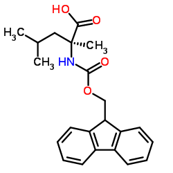 (S)-N-Fmoc-α-Methylleucine Structure