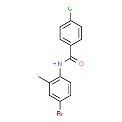 N-(4-Bromo-2-methylphenyl)-4-chlorobenzamide structure