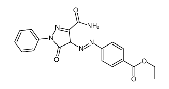 ethyl 4-[[3-(aminocarbonyl)-4,5-dihydro-5-oxo-1-phenyl-1H-pyrazol-4-yl]azo]benzoate Structure