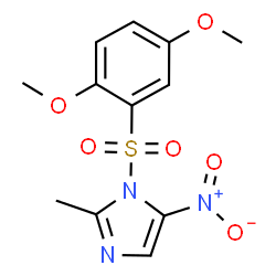 1-[(2,5-dimethoxyphenyl)sulfonyl]-2-methyl-5-nitro-1H-imidazole structure