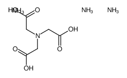 Glycine, N,N-bis(carboxymethyl)-, triammonium salt结构式