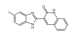 3-(5-methyl-1H-benzo[d]imidazol-2-yl)quinolin-2(1H)-one结构式
