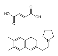 (E)-but-2-enedioic acid,1-[2-(6,7-dimethyl-3,4-dihydronaphthalen-2-yl)ethyl]pyrrolidine Structure