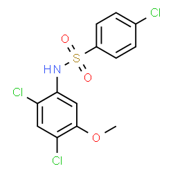 4-Chloro-N-(2,4-dichloro-5-methoxyphenyl)benzenesulfonamide结构式