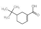 5-tert-butylcyclohexene-1-carboxylic acid结构式