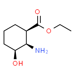 Cyclohexanecarboxylic acid, 2-amino-3-hydroxy-, ethyl ester, (1R,2R,3S)-rel-结构式