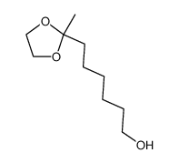 7,7-(ethylenedioxy)octan-1-ol结构式